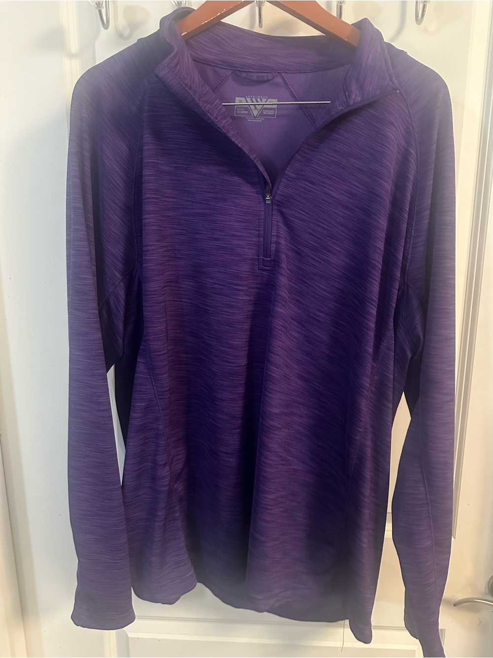 Women’s Purple Quarter-Zip Performance Sweater - (Size M)